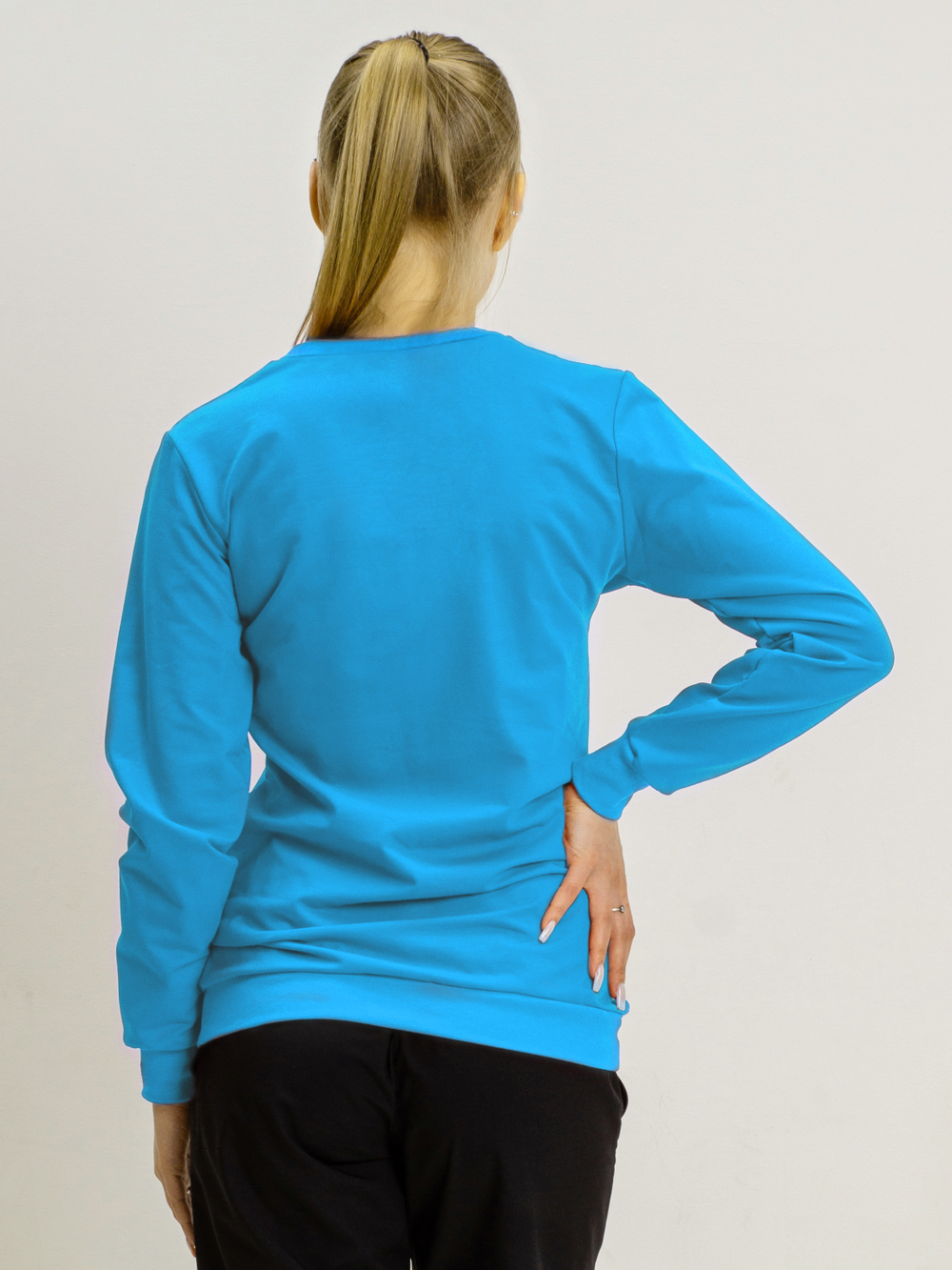 Толстовка свитшот Бирюза