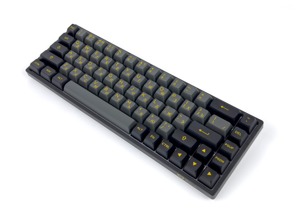 Игровая механическая клавиатура AKKO 3068B Plus Black&Gold CS Jelly Pink