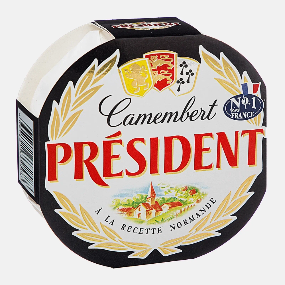 Сыр President Камамбер с белой плесенью 45% 125г