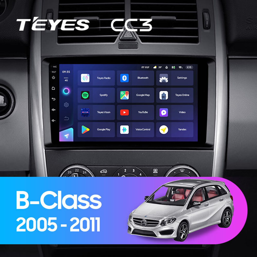 Teyes CC3 9"для Mercedes-Benz B-Class 2005-2011