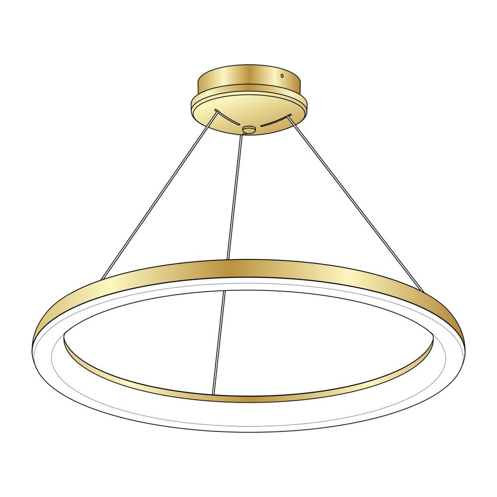 Citilux Юпитер CL730B092S LED Люстра подвесная с пультом Золото