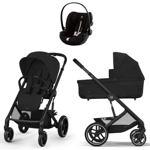Коляска Cybex Balios S Lux BLK complete Cloud G Moon Black Plus 3 в 1 Moon Black с дождевиками