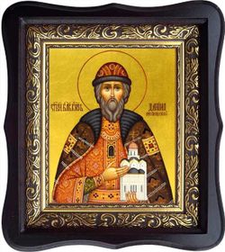 Даниил Московский Cвятой благоверный князь. Икона на холсте.