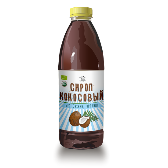 Сироп КОКОСОВЫЙ органический без сахара, Шри-Ланка, пл.б. 1380г /1000 мл