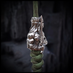 Темлячная бусина "Конан" для ножей , мельхиор