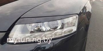 Реснички на фары для Audi A6 C6