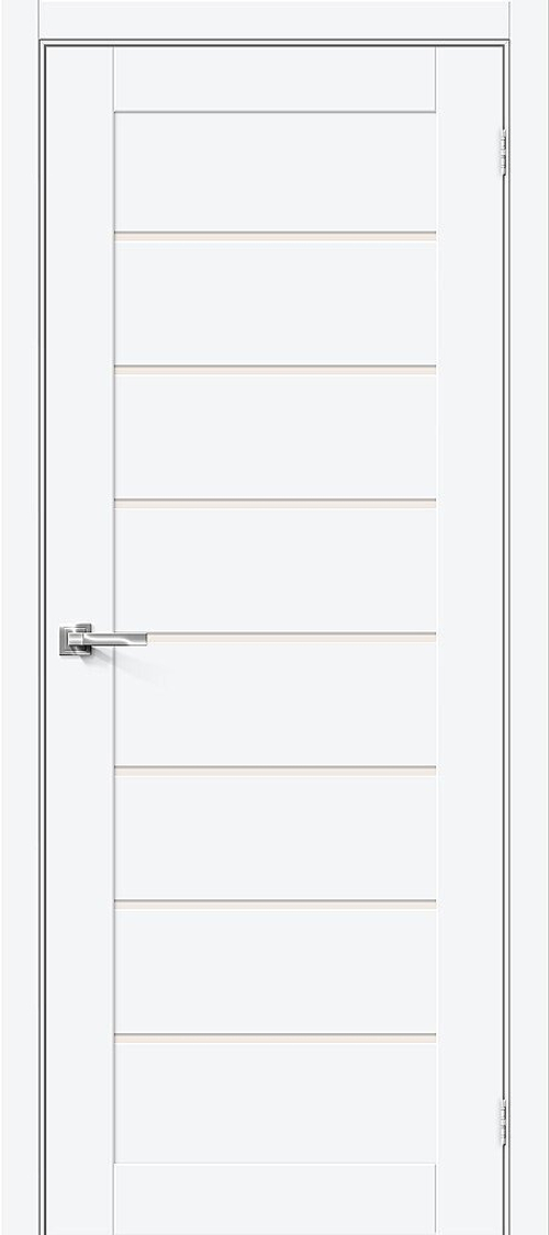 Межкомнатная дверь Браво-22 White Silk / Двери Браво
