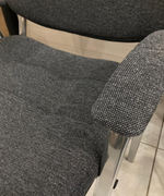 Стул Персона 2 ИЗО м серый Каркас хром Кожухи черн.