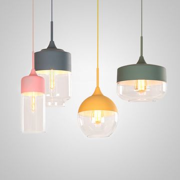 Серия подвесных светильников 4 форм и цветовых комбинаций NORD COLOR