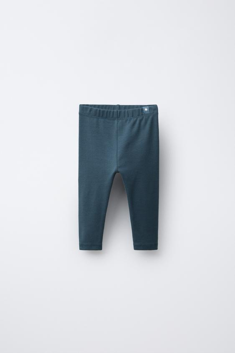 ZARA БАЗОВЫЕ ЛЕГИНСЫ С ЛОГОТИПОМ, СИНИЙ