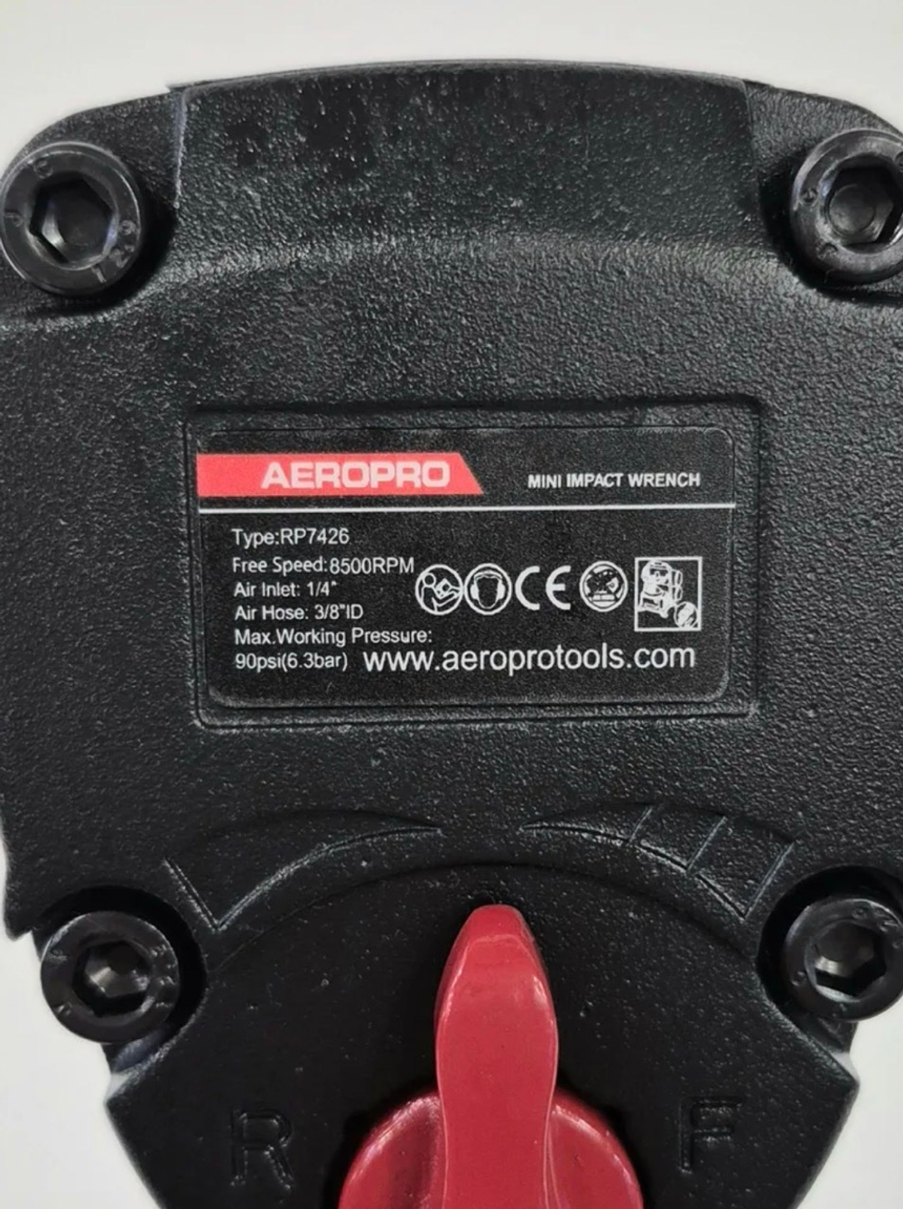 RP7426 / Ударный пневмогайковёрт мини AeroPro RP7426 , Квадрат 1/2, 610N.M