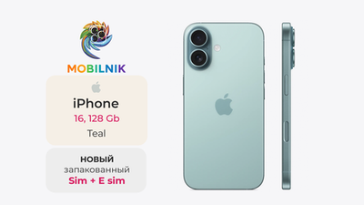 Apple iPhone 16 128ГБ Teal (Без RuStore)