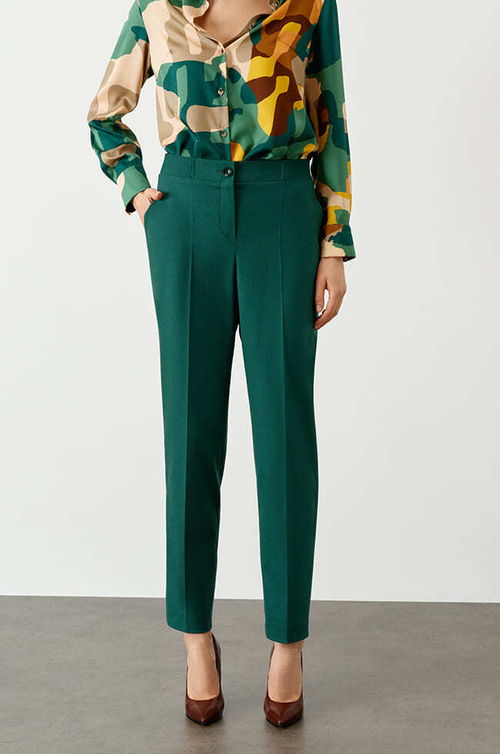 3953 Брюки женские (изумрудный)