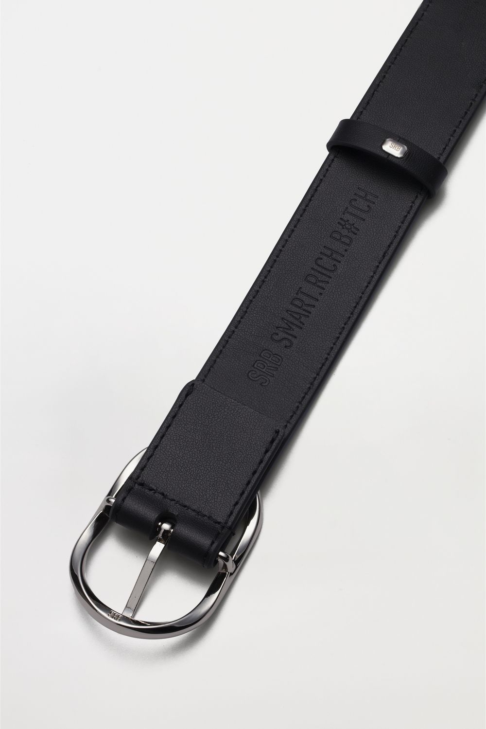 БАЗОВЫЙ РЕМЕНЬ С ОВАЛЬНОЙ ПРЯЖКОЙ BLACK