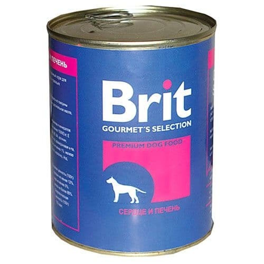 Brit Heart &amp; Liver кон.д/собак Сердце и печень 850гр