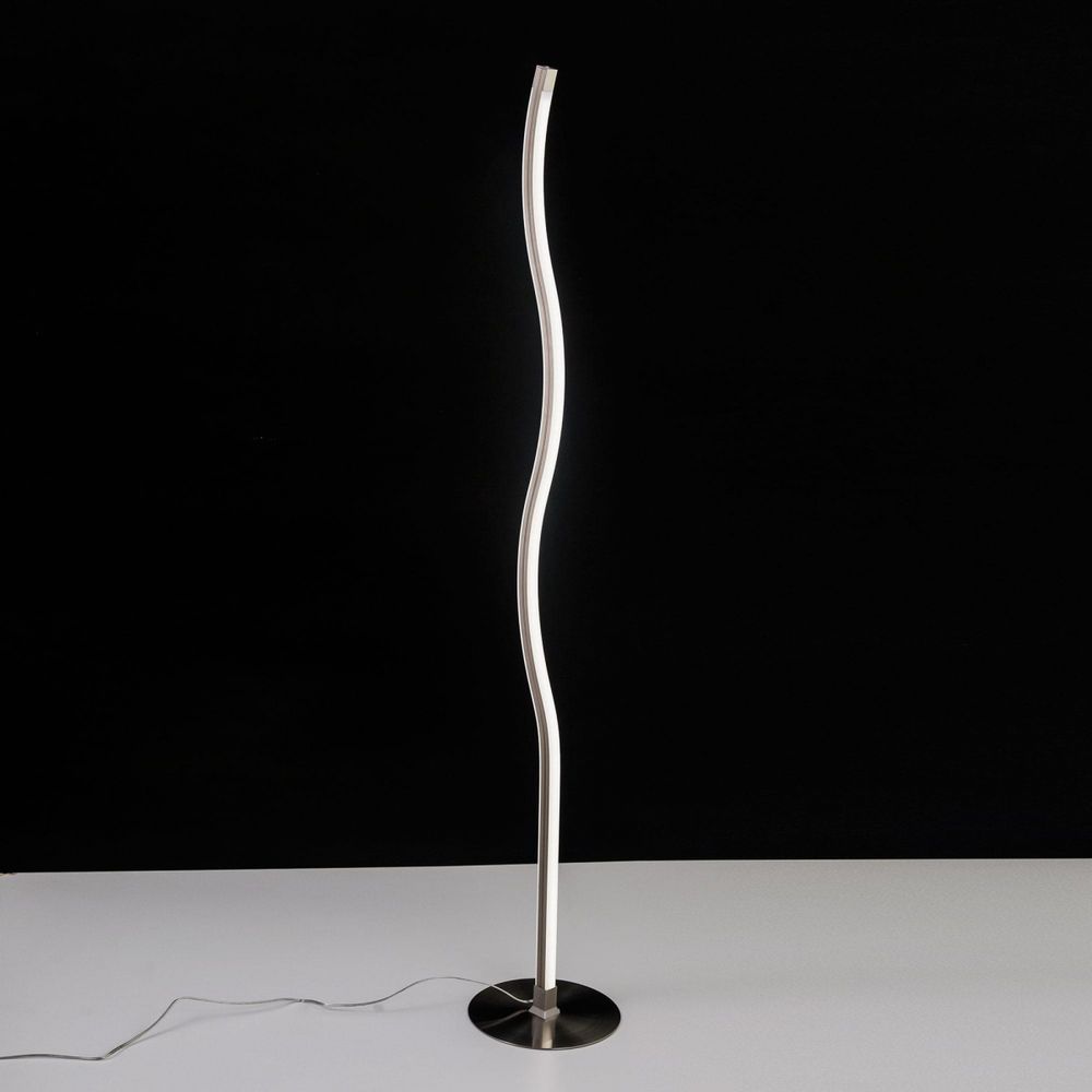 Citilux Гуффин CL804001 Торшер светодиодный с диммером Матовый Хром