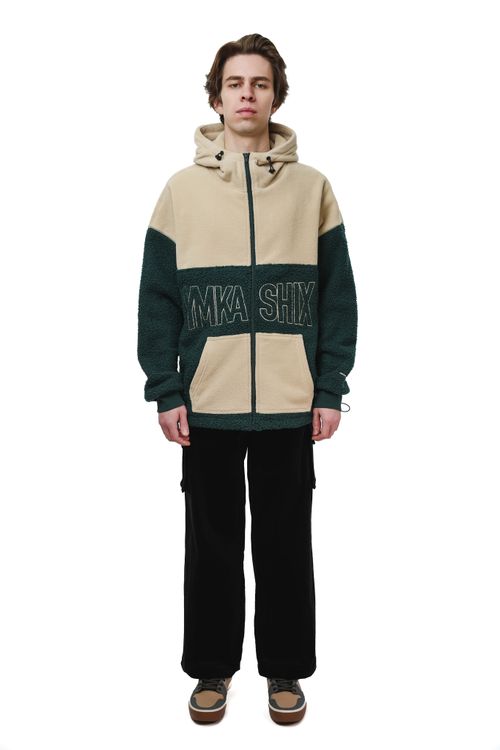 Худи Ymkashix Little Lamb Zip песочный/зеленый