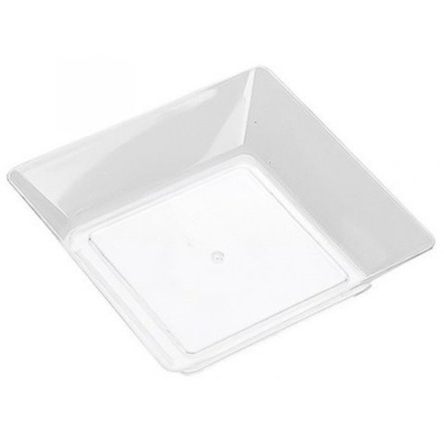 Креманка фуршетная (лоток) "Малая тарелка" прозрачная 45 мл (25/750 шт.) 5012п