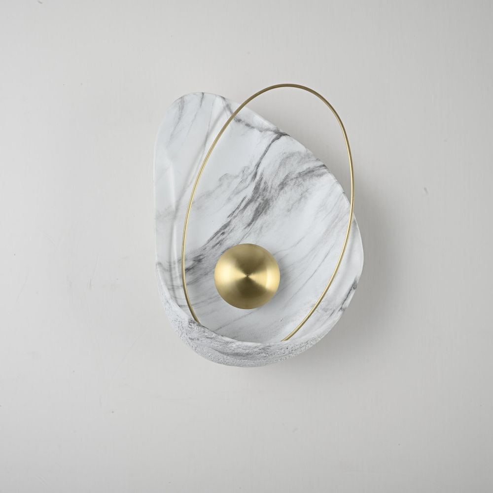 Настенный Светильник Clam Белый Мрамор By Imperiumloft