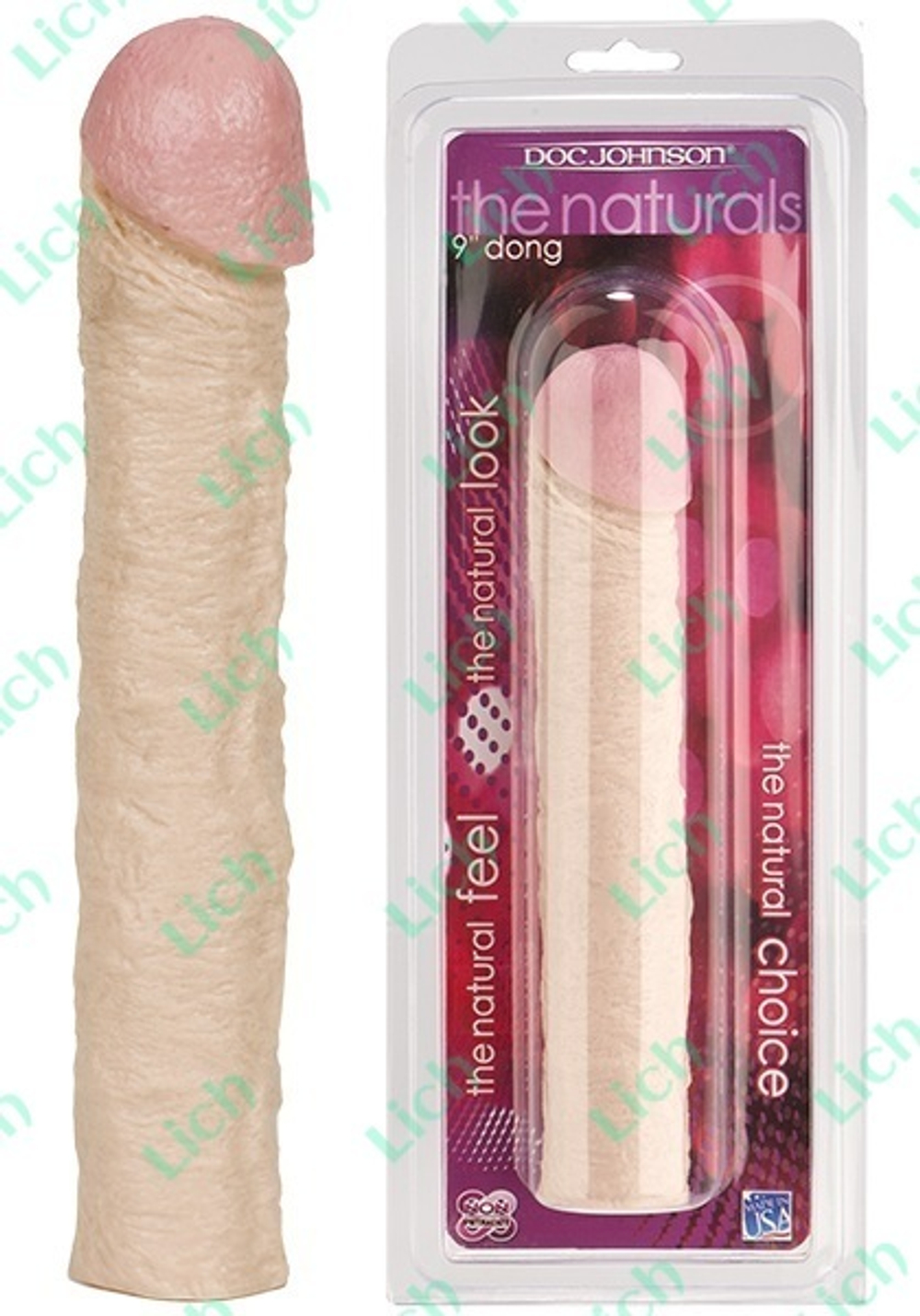 Рельефный фаллоc без мошонки THE NATURALS