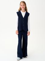 Жилет для девочки в школу AT697 синий