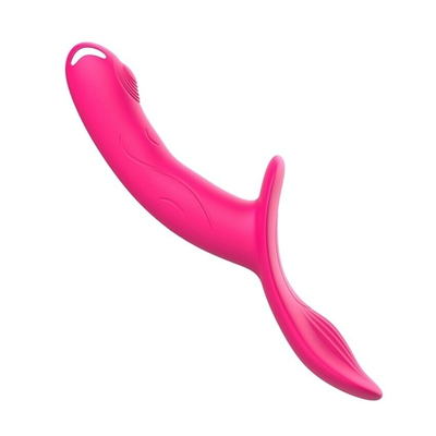 Розовый поясной вибратор с пультом ДУ (Цвет: розовый)