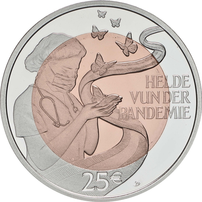 ЛЮКСЕМБУРГ, 2023, 25 ЕВРО [БИМЕТАЛЛ]