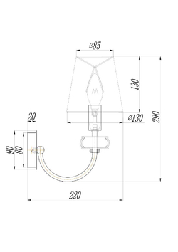 Бра Maytoni ARM006WL-01G