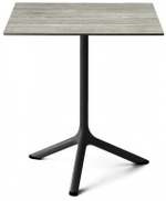 Стол ламинированный обеденный Scab Design Tripe, черный, состаренный серый дуб