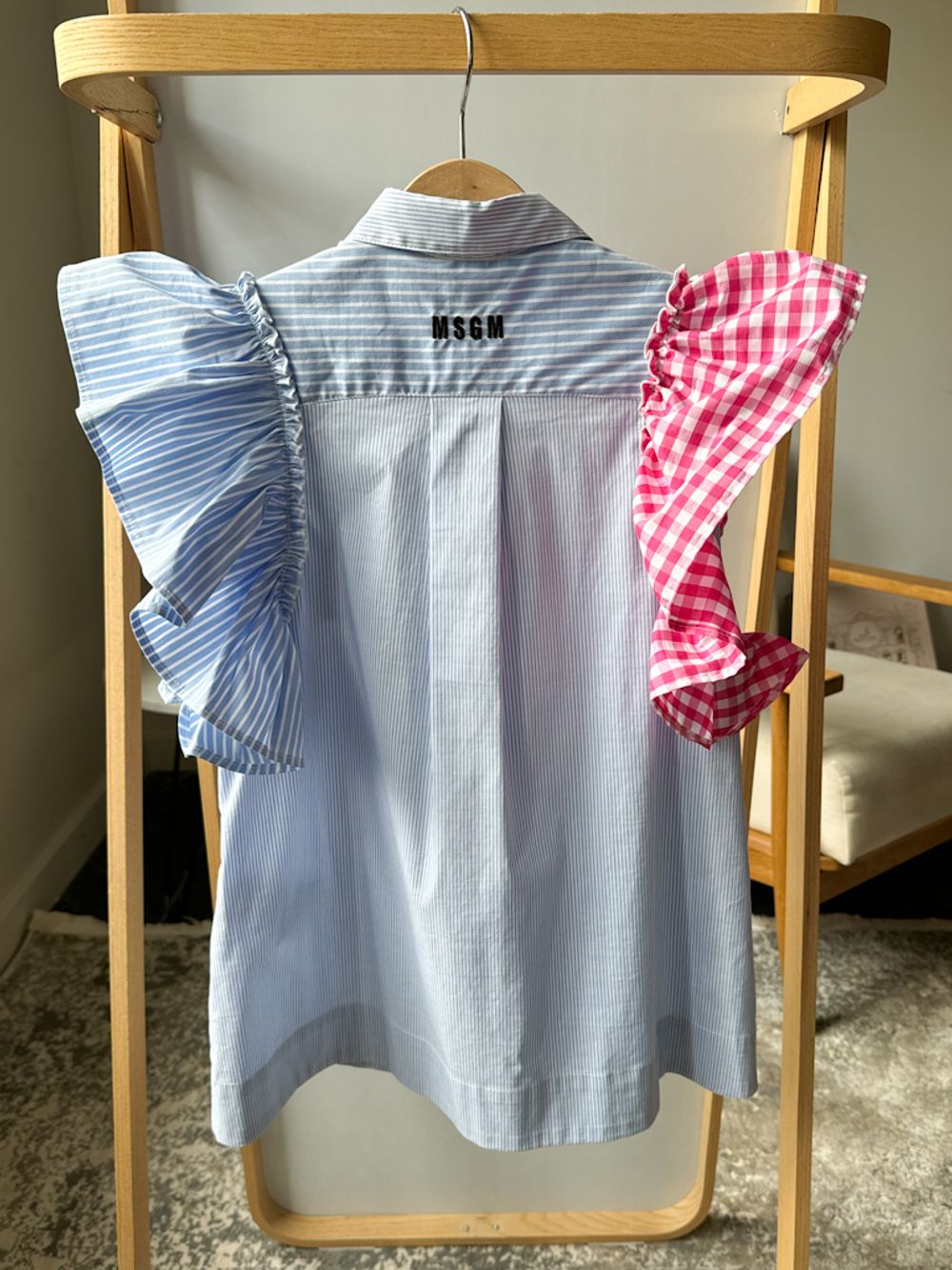 Новое хлопковое платье-рубашка MSGM, 116