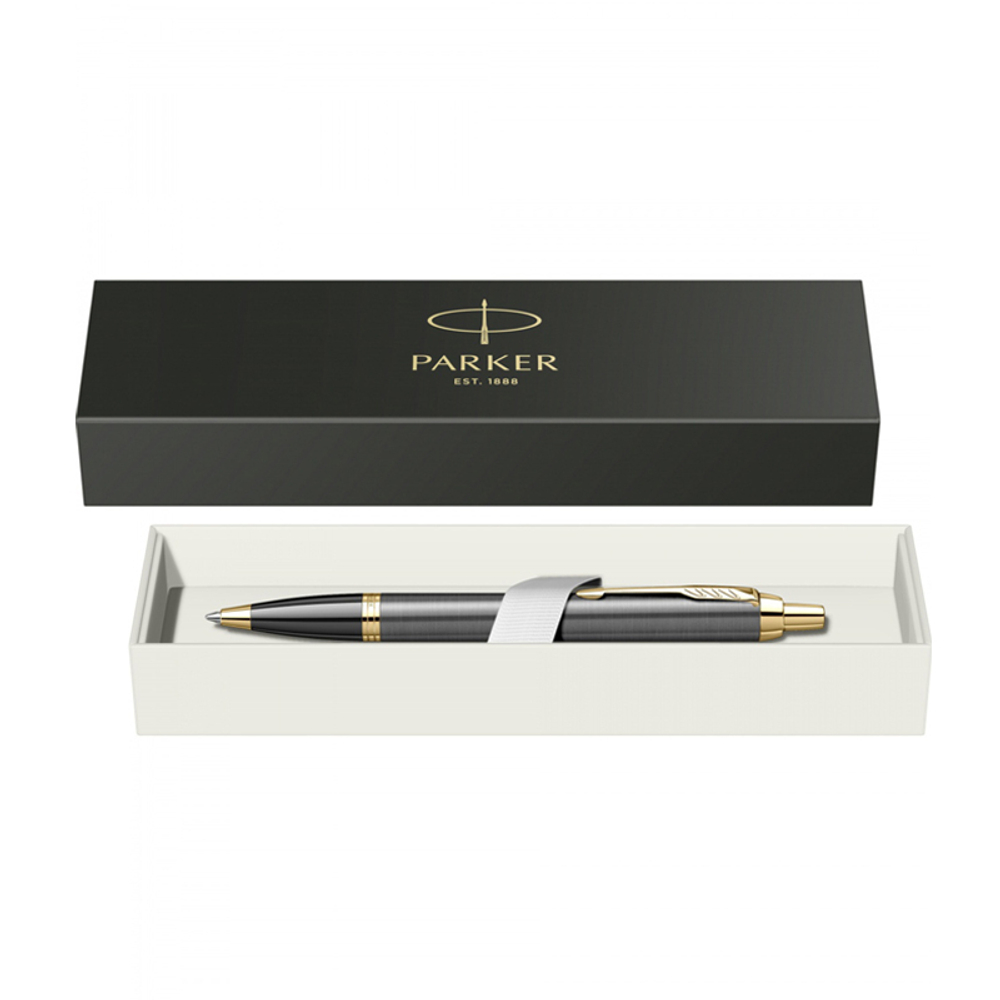 Ручка шариков. Parker IM Premium Grey Core GT (2214613) M син. черн. подар.кор.
