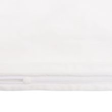 Комплект постельного белья из сатина белого цвета с темно-синим кантом из коллекции Essential, 150х200 см