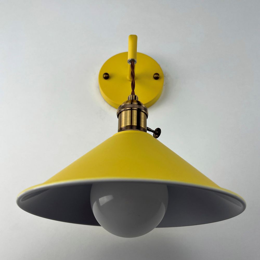 Бра С Подвесным Плафоном Braid Wall Yellow By Imperiumloft