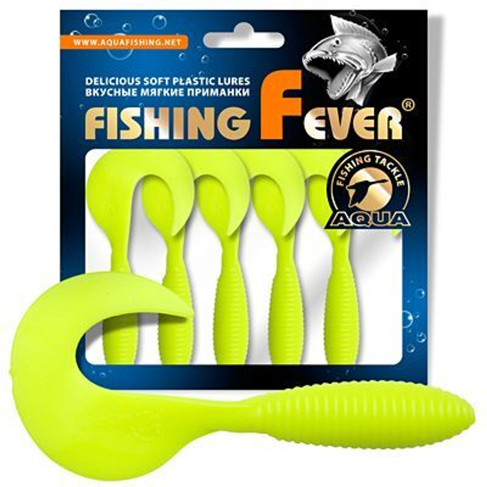 Мягкая приманка твистер FishingFever ARGO 6,0cm,2,0g,уп 6 шт