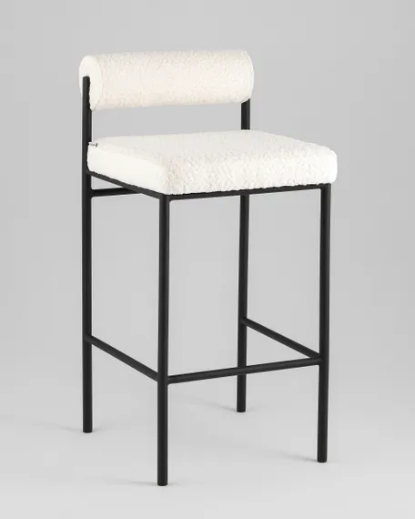 Полубарный стул Bau 65 см, молочный