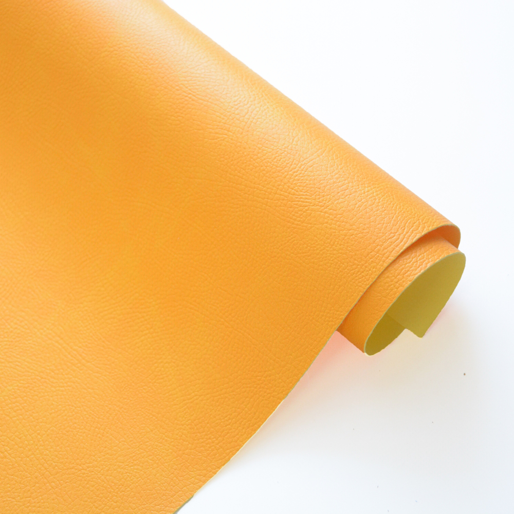 Кожзам переплетный с тиснением "Натуральная кожа", кукурузный