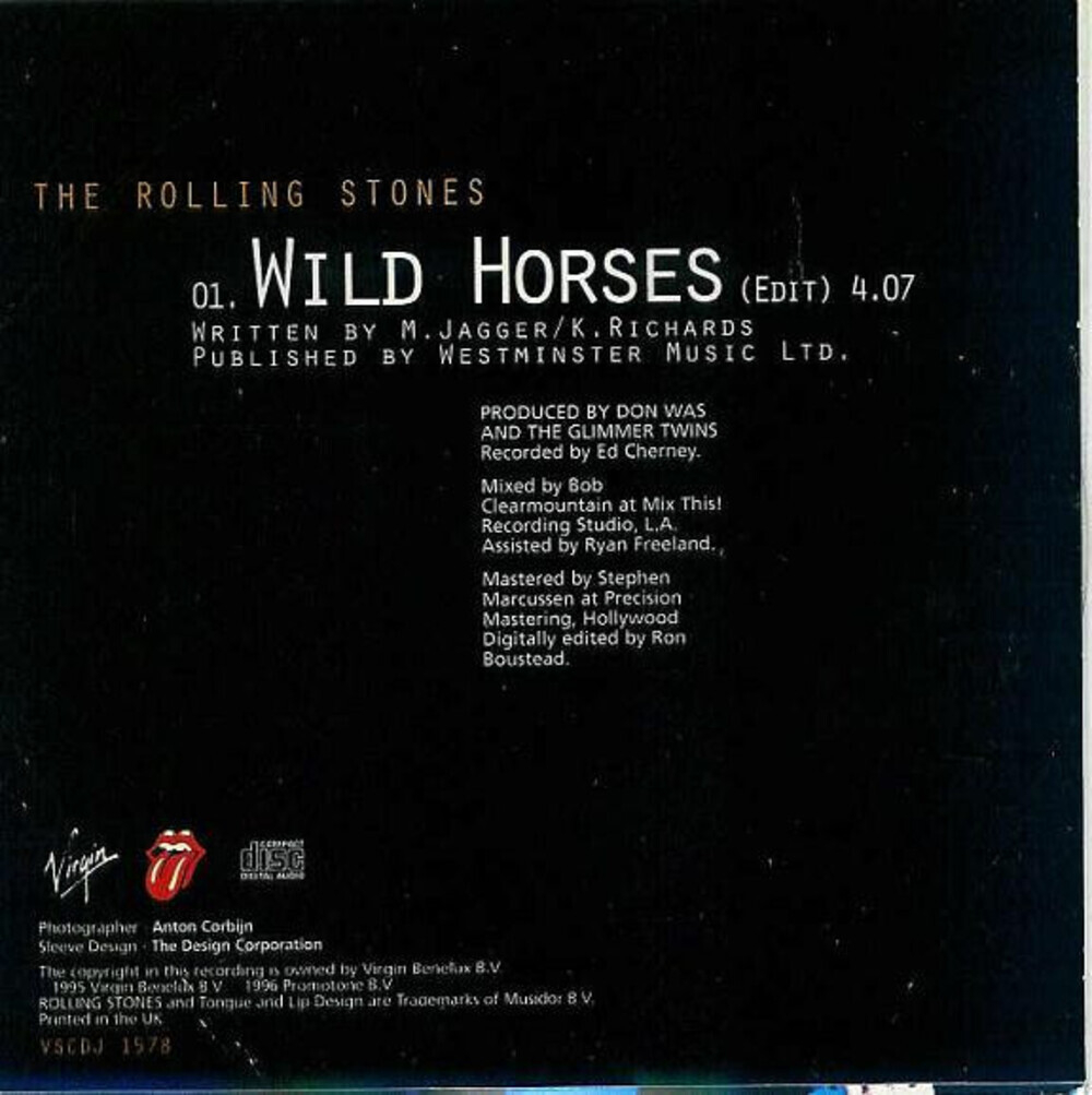 The Rolling Stones / Wild Horses (CD Single)