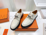 Женские белые ботинки Hermes (Гермес) премиум класса