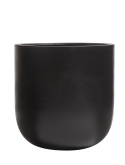 Кашпо TREEZ ERGO - Hard Rock - Цилиндрическая Чаша - Антрацит