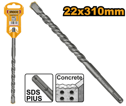 Бур по бетону SDS-plus 22х310 мм INGCO DBH1212202 INDUSTRIAL