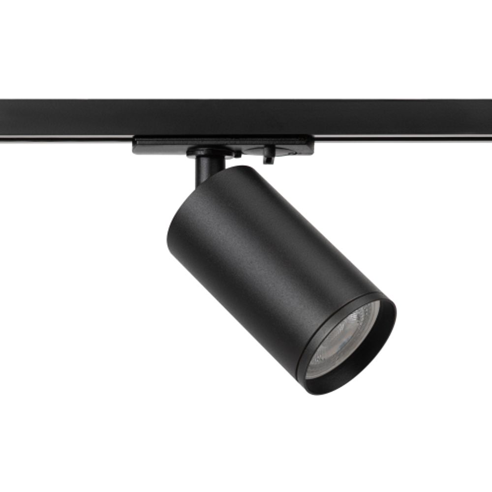 Трековый светильник однофазный ЭРА TR39-GU10 BK под лампу GU10 черный | Однофазные светильники под лампу