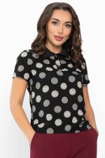 Поло Тренди (черное/круги) Б14092-10М LT Collection