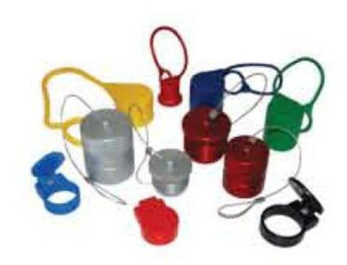 Заглушка БРС 1/4" FIRG/A для розетки красная (пластик) Stucchi