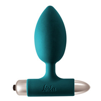 Анальный стимулятор 11,1см с вибрацией Lola Games Spice it up New Edition Perfection Dark green 8014-02lola