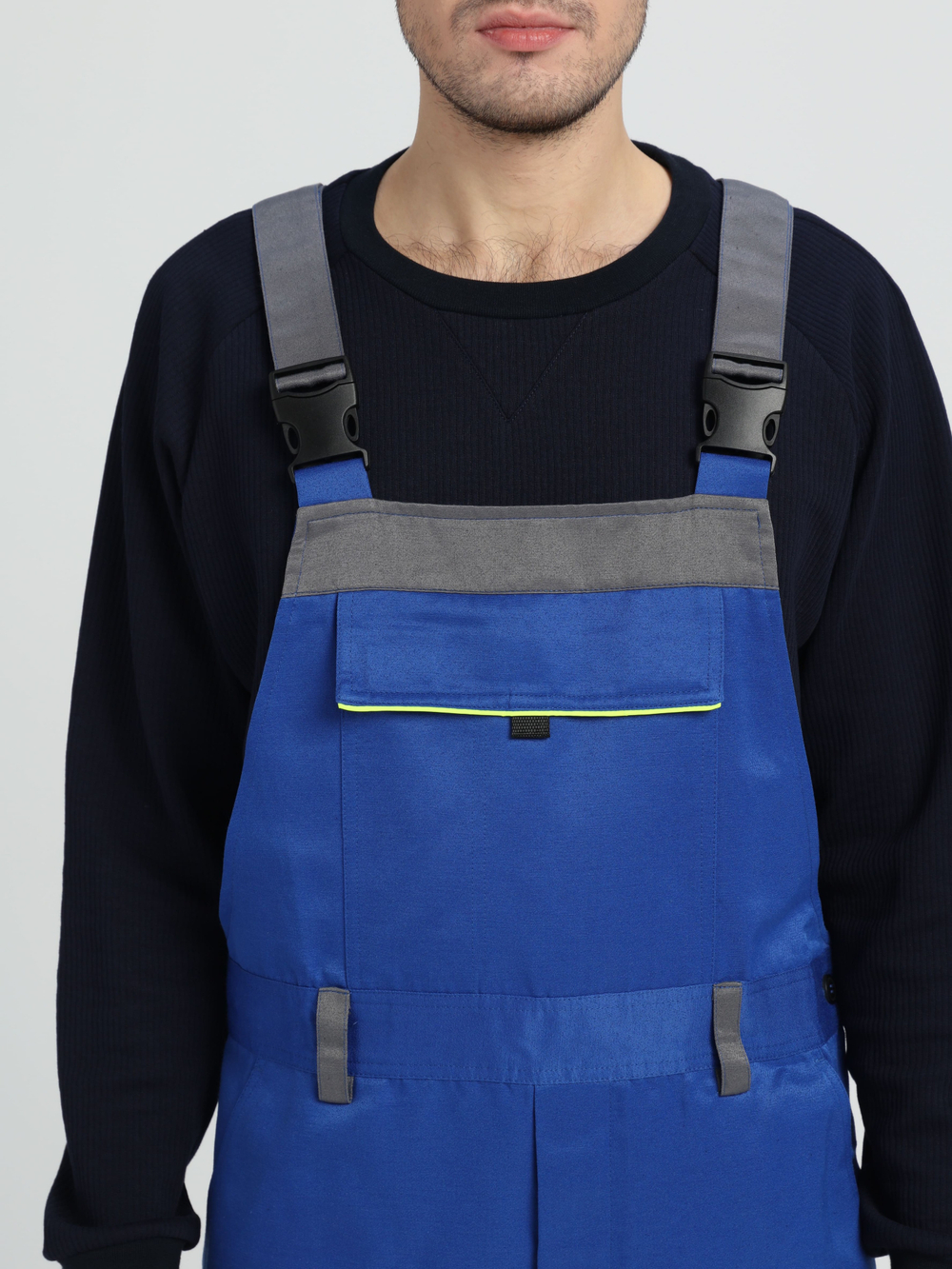 Костюм Практичный-2 СОП CH (тк.Смесовая,210) п/к, васильковый/серыйКостюм Практичный-2 СОП CH (тк.Смесовая,210) п/к, васильковый/серый