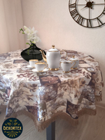 Гобеленовая скатерть Цветочная коллекция D 200 см