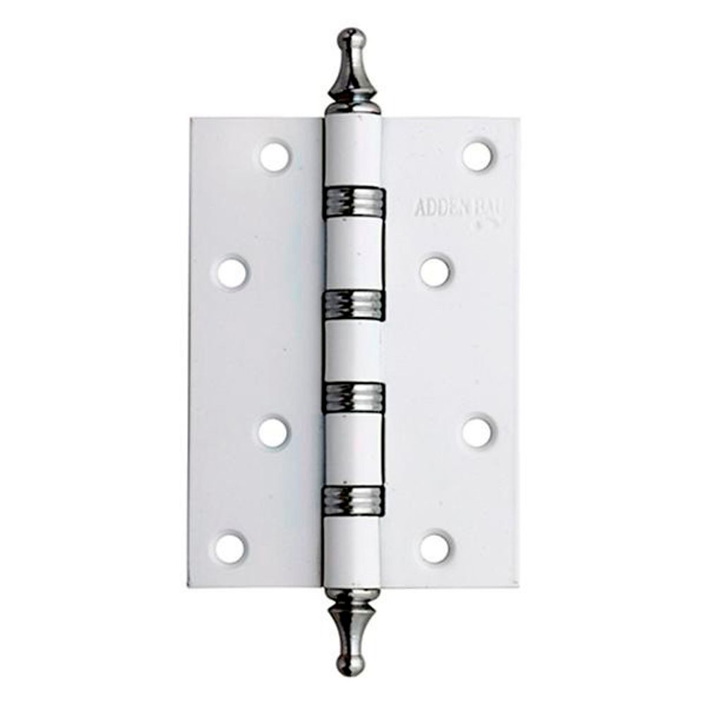 Петля ADDENBAU 100х70х2,5 4W WHITE\CHROME белая\хром