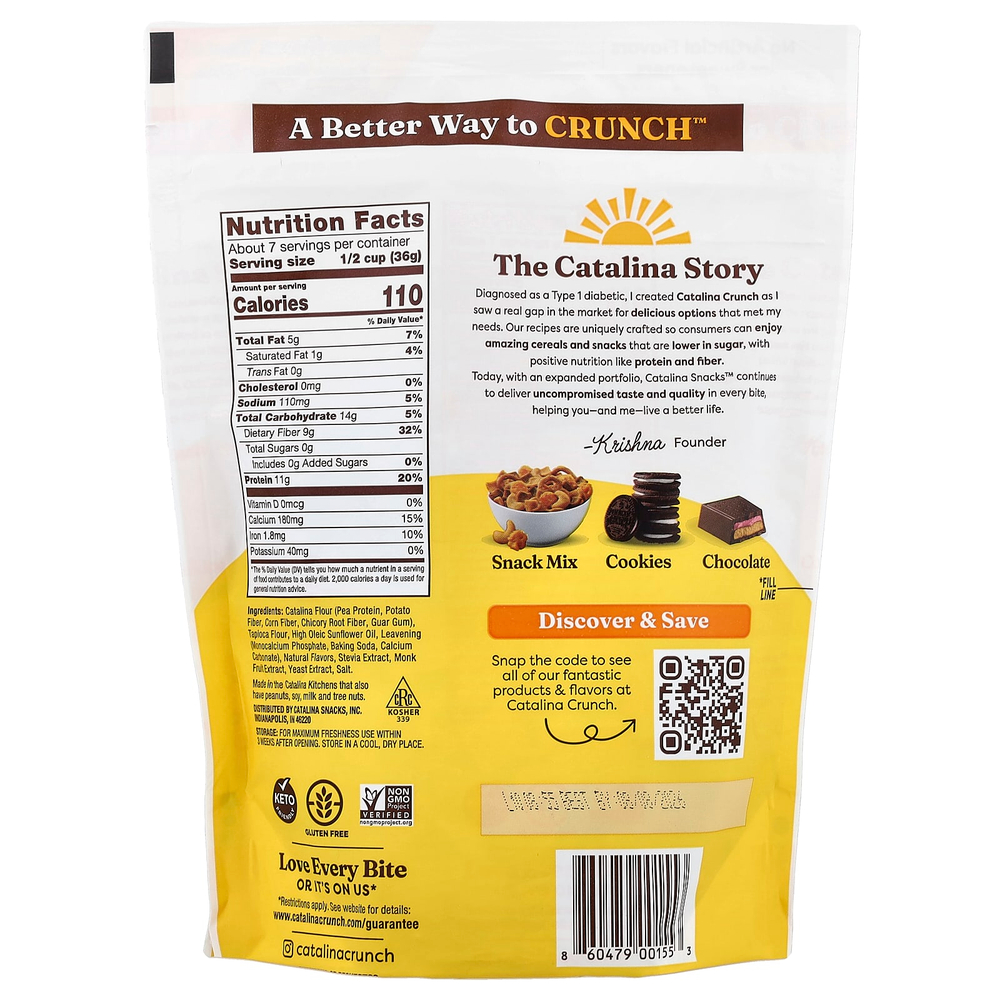 Catalina Crunch, Protein Cereal, протеиновые хлопья, со вкусом меда, 255 г (9 унций)