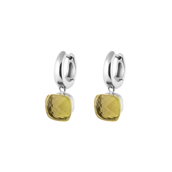 Серьги Qudo  Firenze Powder Yellow 300324 BW/S цвет желтый, серебряный