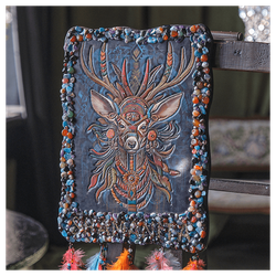 Картина из кожи «Древо Жизни»